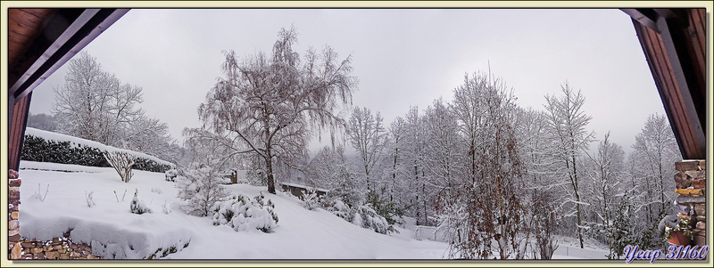 Ce matin, au lever, 30 cm de neige - Lartigau - Milhas - 31