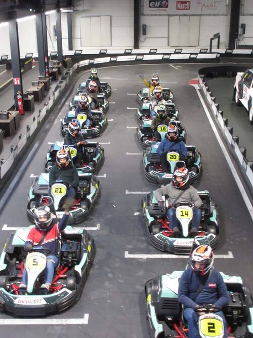 Premiers essais de karting électrique