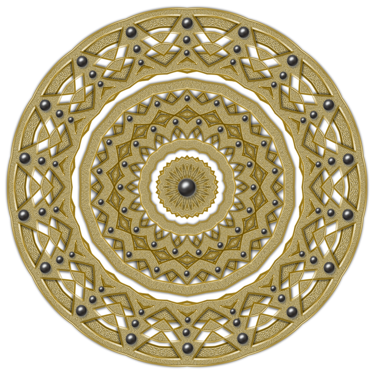 mandalas IMG couleur or fond transparent et perles