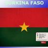 Le Burkina Faso drapeau sur table