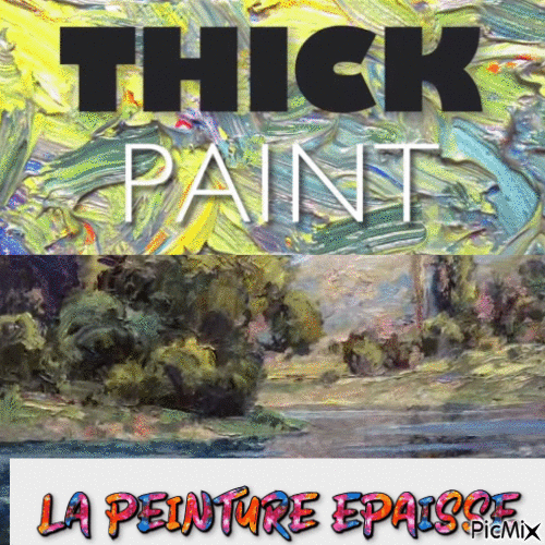 Dessin et peinture - vidéo 3906 : Comment réaliser, à la peinture épaisse, un paysage au couteau à palette (la végétation) 2/4 ? - huile, acrylique.