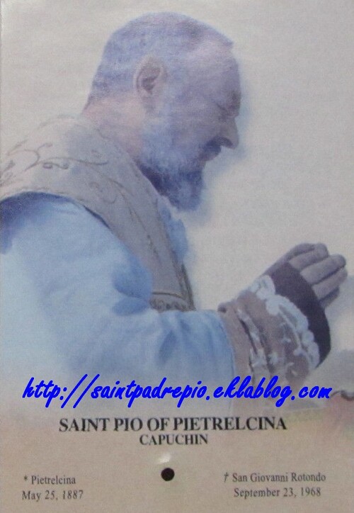 Prayer to Saint Pio of Pietrelcina (2)