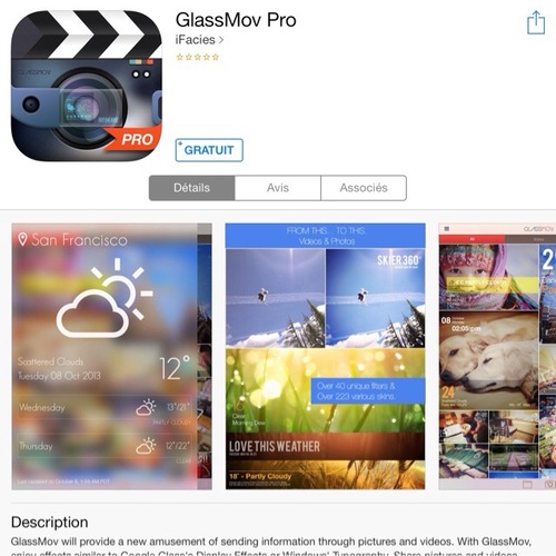 [appli] GlassMov Pro 
