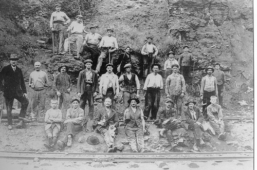 GRAND PERE ANTOINE GATTI 1906 ouvertrure de la mine du petit bois