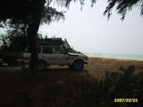Bénin 1° repas sur la plage