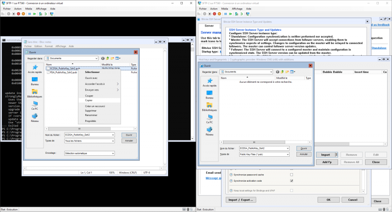 Configurer un serveur SFTP en failover sur Windows Serveur Core 2022