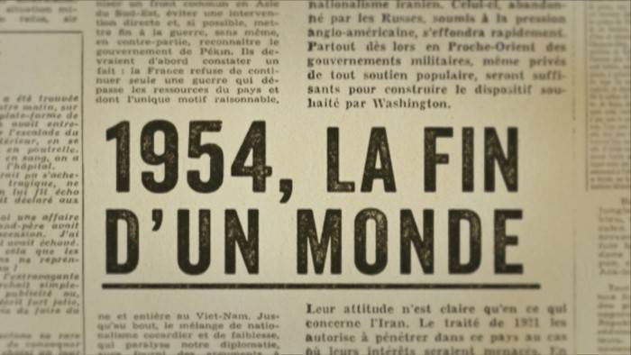 "1954, la fin d’un monde" écrit par Benjamin Stora et Ben Salama, réalisation : Ben Salama. Un documentaire à montrer dans les lycées de France.