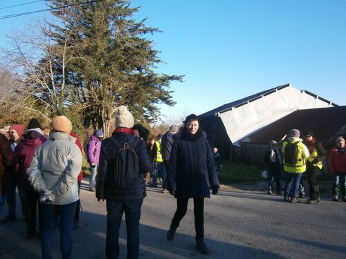 Rando au Bono le 08 01 2024 .53 randonneurs ont marché 6,7km par un froid rigoureux !!!!!