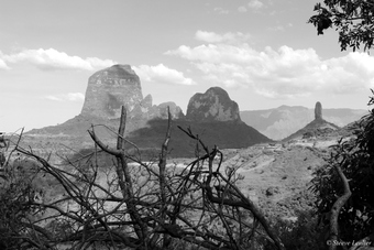 Le massif du Simien en N&B, Ethiopie