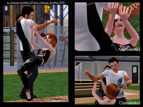 Kick the...pose pack_sims3