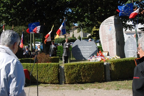 * 14 septembre : commémoration des 80 ans du maquis Chambaran et des combats de l'armée secrète de l'Isère