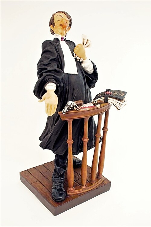  L’avocat. Figurine en résine de Guillermo Forchino