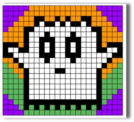 Halloween Pixel Art Capuchon à Lécole