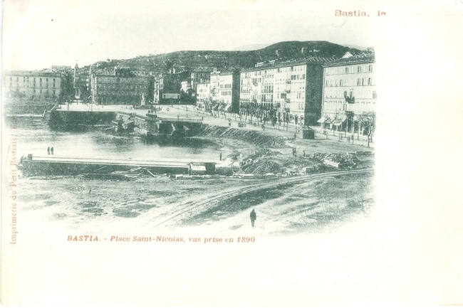 BASTIA - a piazza San Niculà in 1890