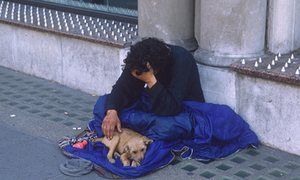 Giving money to those on the street