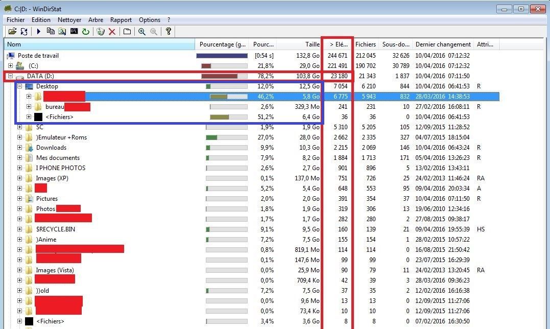 Libérer de l'espace disque : Analyser en détail les fichiers et dossiers dans les partitions avec Windirstat