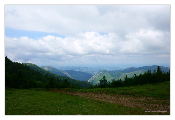 Paysage sur la route des cols.