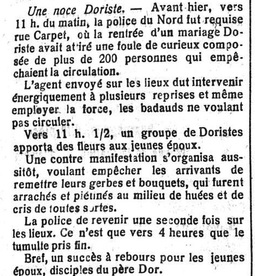 Epoux Stassart, adeptes du Père Dor (La Région de Charleroi, 25 janvier 1917)(Belgicapress)