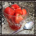 Fraises au sirop de basilic