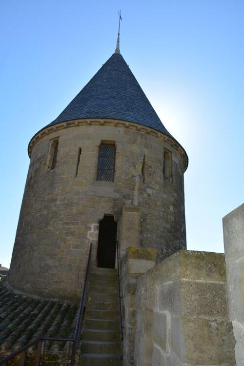 La tour de la Justice du château de la Cité de Carcassonne