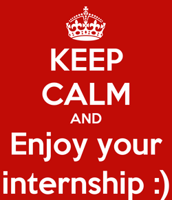 Have a great internship !