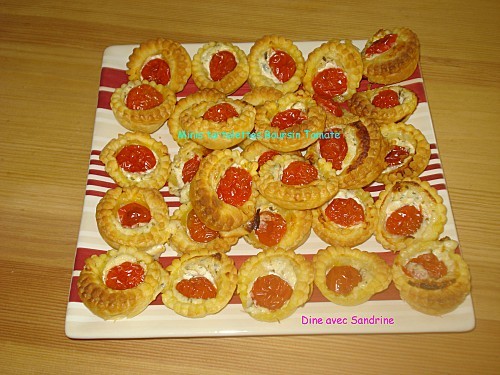 Mini tartelettes Boursin tomate 5