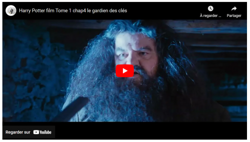 liens extraits vidéos, persos et lieux + résumé chap4 T1 Le gardien des clés