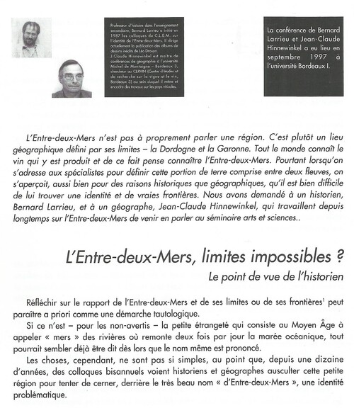 1999 Entre-deux-mers, limites impossibles ?