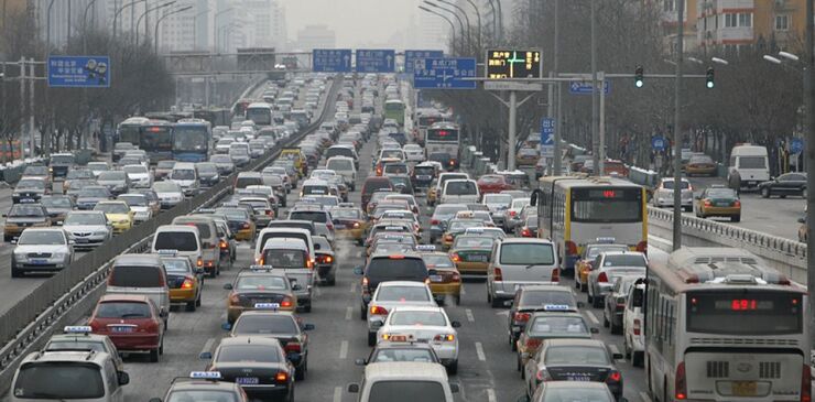 Résultat de recherche d'images pour "photo embouteillage chine"