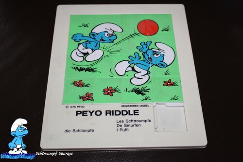 Puzzles riddle géants Schtroumpf 1976