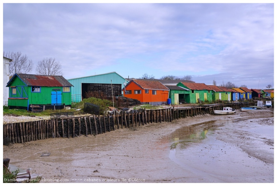 Cabanes colorées de l'île d'Oléron