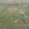 Ancienne borne/stèle dressée (410 m) près de la borne frontière 14 de Guardiaco-échola