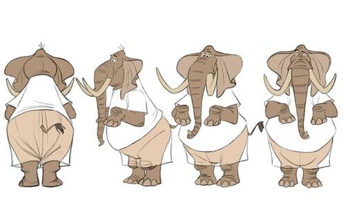 Dessins Éléphants