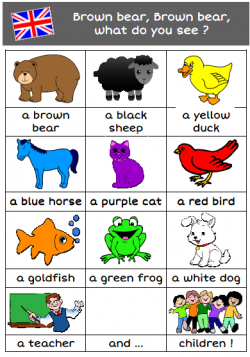 BROWN BEAR, WHAT DO YOU SEE ?