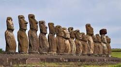 les statues de l'île de Pâques