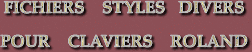 STYLES DIVERS CLAVIERS ROLAND SÉRIE 9884