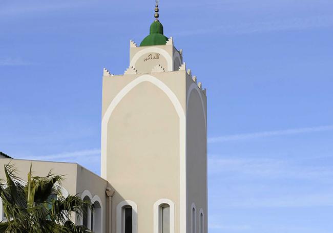 Photo d'illustration. Minaret de la mosquée de Béziers. Photo ©SIPA