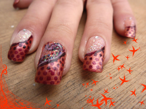 Nail art Coccinelle