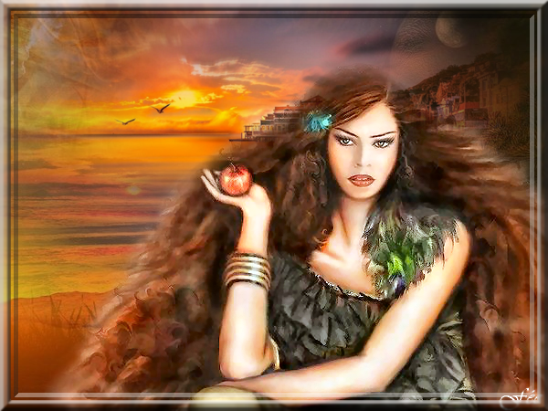 Le panache d'une pomme