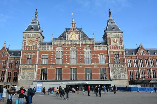 La gare d'Amsterdam Centraal
