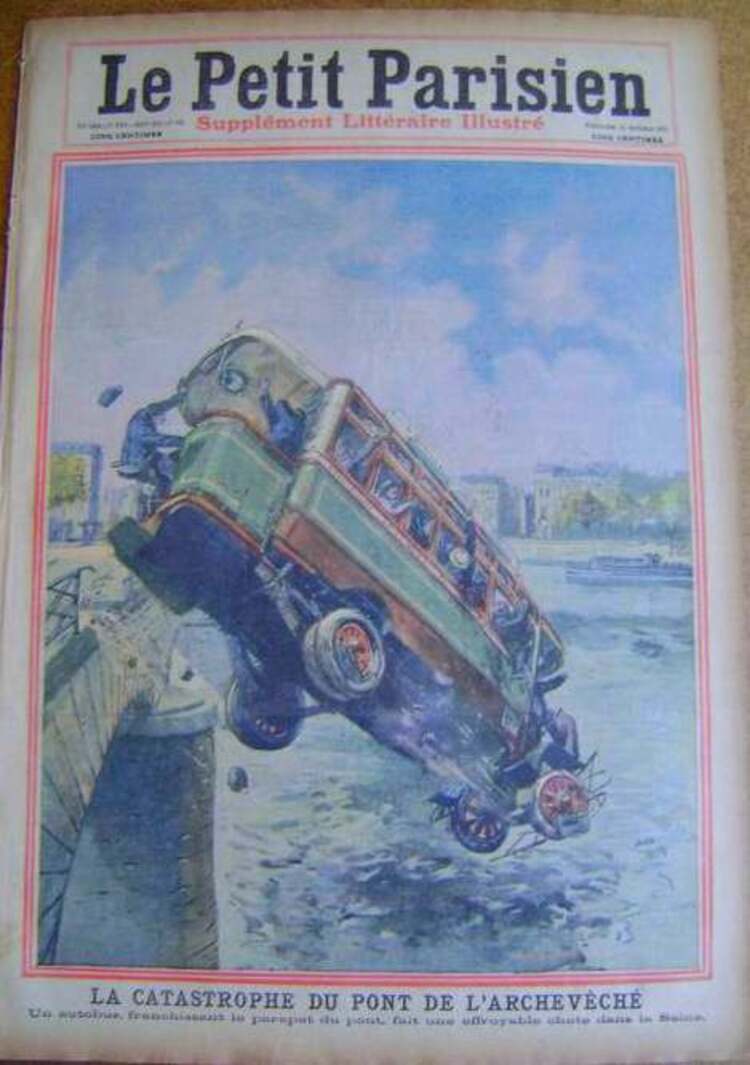 Le grand almanach de la France : Accident d'autobus