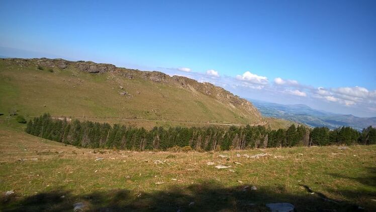 Le pays basque la Rhune en petit train.