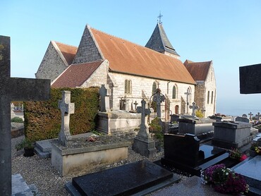 Varengeville - Eglise St-Valéry (XIe-XIIIe-XVIe-XIXe s.)  Cimetière marin