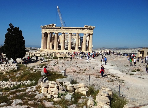 Le Parthénon à l'Acropole d'ATHENES