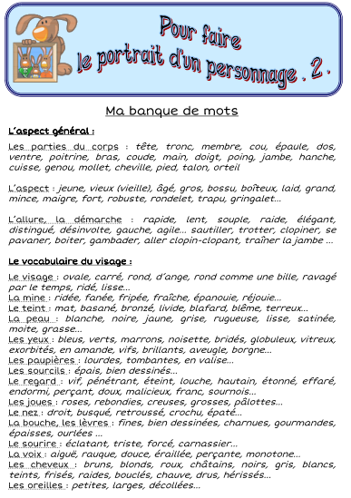 A LA DECOUVERTE DE ... LE PORTRAIT