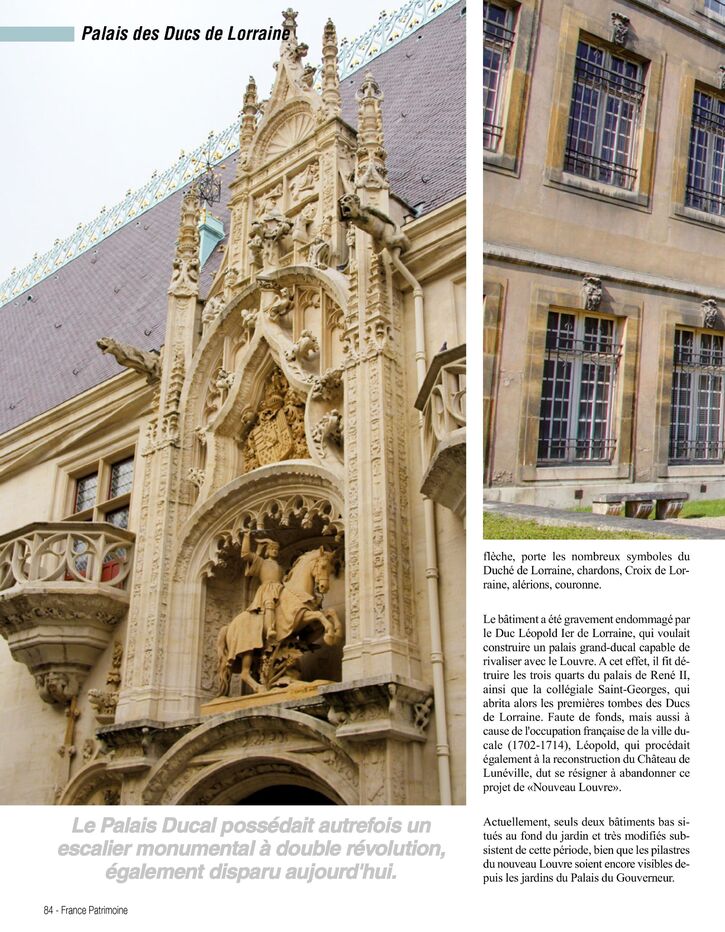 Les plus beaux sites de France - Palais des Ducs de Lorraine (4 pages)