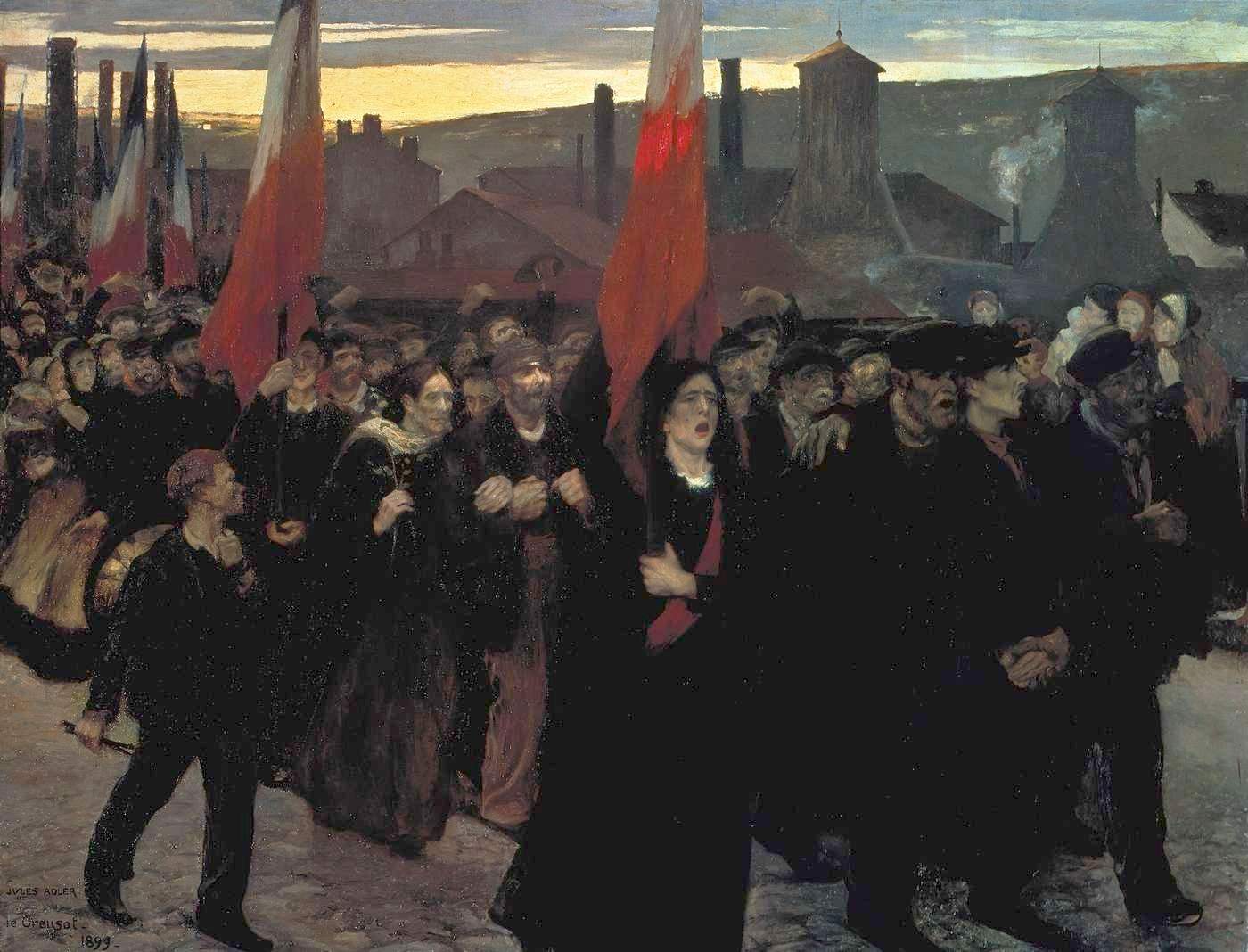 La grève au Creusot (1899) | Histoire et analyse d&#39;images et oeuvres