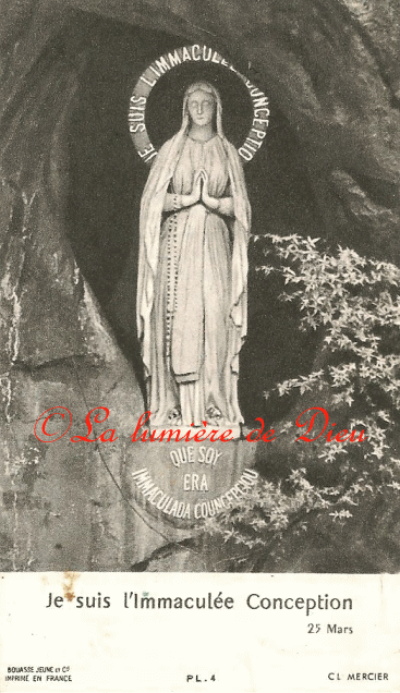 Prière de S.S. Pie XII pour le centenaire des apparitions de Lourdes