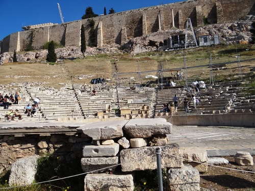 Le Théâtre de Dyonisos à l'Acropole d'ATHENES