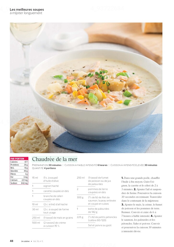 Recettes 12:  Les meilleures soupes à mijoter longuement (9 pages)